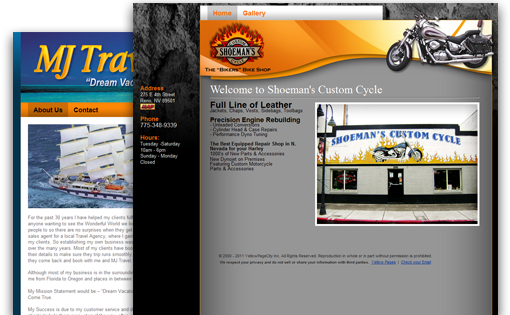 iPagePro Website Examples